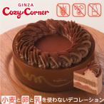 ショッピングチョコ アレルギー対応 ケーキ バースデー 誕生日 ホールケーキ 予約 宅配 冷凍 【送料込】小麦と卵と乳を使わないチョコデコレーション 銀座コージーコーナー