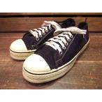 ビンテージ70's★DEADSTOCKキャンバススニーカー黒size6 1/2★190721n4 60's80's古着デッドストックメンズシューズ靴USA製