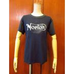 ビンテージ70's★Norton モーターサイクルTシャツ黒★190908s2ノートンメンズ半袖綿ポリバイクバイカー古着英国USA