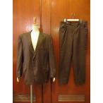 ビンテージ60's70's★LOUITH ROSS CLOTHESチェック2Bスーツ茶★191106s1 1960s1970sセットアップメンズブラウン