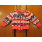 ビンテージ70's★キッズスノーフレークニットジャケット★200611f11-k-jk古着カーディガンセーター子供服トップスUSA
