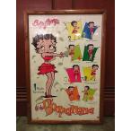 ビンテージ90's●Betty Boop額付きポスター●201202s9-pst 1990sベティ・ブープUSA雑貨インテリア壁掛け