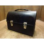 ビンテージ●Thermosメタルランチボックス黒●210411n5-bxs サーモス弁当箱ケース