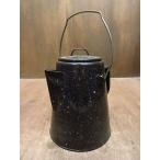 ビンテージ●ホーローケトル黒●210411n6-otdeqp アウトドア雑貨調理器具やかんポット