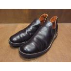 ビンテージ70’s●Pinehurstレザーロメオブーツ黒size 25.5cm●210604n4-m-bt-255cm 1970sブラック革靴サイドゴアシューズスリッポン