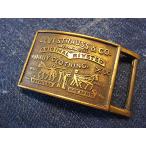 ビンテージ●Levi'sベルトバックル●210918t25-otaccリーバイスアクセサリーロゴパッチツーホースブラス