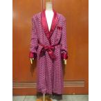 ビンテージ40's50's●ROYAL ROBES千鳥格子サテン×レーヨンショールカラーガウン●211212r7-m-gwn古着ローブメンズ