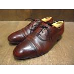 ビンテージ80's●FLORSHEIMストレートチップシューズ茶size 10 1/2 3E●230119m1-m-dshs-285cmドレスシューズ革靴フローシャイム