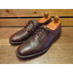 MADE IN ITALY Salvatore Ferragamo プレーントゥレザーシューズ茶 Size 10 1/2★フェラガモ革靴レザーシューズイタリア製古靴