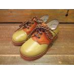 ビンテージ70's★DEADSTOCK キッズツートンサドルシューズ Size 7 1/2E★60's80'sデッドストック子供服革靴子供靴ベビーファッションUSA