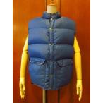 ビンテージ70's80's★CAMP7 ナイロンリップストップダウンベスト青 Size L★60's90'sキャンプ7アウトドアメンズ古着USA