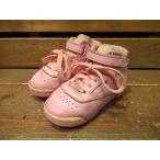 ビンテージ80's★Reebok キッズハイカットスニーカー ピンク Size 4 1/2★70's90'sリーボック子供靴キッズファッションベビー服