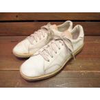 ビンテージ80's★レディースレザースニーカー白 Size 9★70's90's靴シューズカジュアルレディースファッション古靴