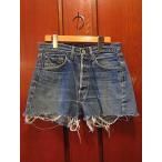 ビンテージ60's★Levi's 501 BIG EデニムカットオフショーツW74cm★1960sリーバイスビッグEジーンズショートパンツメンズ足長R