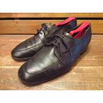 ビンテージ70’s★FLORSHEIM Uチップシューズ黒size 8 1/2E★フローシャイム革靴ビジネスシューズUSAメンズドレスブラック