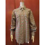 ビンテージ70’s★DEADSTOCK HBARCチェックウエスタンシャツsize 15-34★エイチバーシー古着デッドストックメンズ長袖シャツUSA