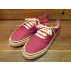 ビンテージ70's80's★DAEDSTOCK キャンバススニーカー小豆色 Size 4★60's90'sデッドストック古靴レディースシューズオーセンティック風