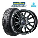 【2025年製】スタッドレス タイヤ ホイール 4本 4穴100 ヴェルヴァ スポルト2 グッドイヤー アイスナビ7 195/65R15 オーラ