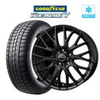 【2025年製】スタッドレス タイヤ ホイール 4本 5穴114 E05II ブラックVer. グッドイヤー アイスナビ7 195/60R16 フロンクス