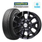 ショッピングホイール 【2025年製】スタッドレス タイヤ ホイール 4本 6穴139 DOS VS-T6 グッドイヤー アイスナビカーゴ 195/80R15 ハイエース キャラバン