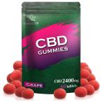 CBDグミ 60粒 CBD2400mg 1粒CBD40mg 高濃度 ブロードスペクトラム 国内製造 CANNACOS グレープ/オレンジ