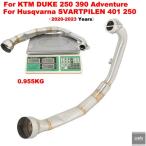  параллель импортные товары KTM DUKE 250 390 RC390 KTM250 KTM390 Adventure ADV 2020 - 2024 для мотоцикл выхлоп передний mi напиток труба Escape подключение chu детали детали 
