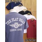 フラットヘッド Tシャツ FN-THC-202 FH FLYING WHEEL 丸胴半袖Tシャツ ブラック ホワイト チャコール ライトレッド アイボリー ネイビー theflathead