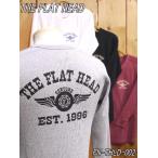 フラットヘッド ロンt FN-THLD-002 FH FLYING WHEEL サーマル長袖Tシャツ ライトエンジ グレー ホワイト ブラック theflathead