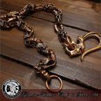 ウォレットチェーン/銅/革財布、レザーウォレットと相性抜群/フック付き/長財布/バイカーズ/cwc-di1965