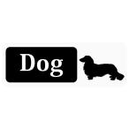 Dog [ Dux fndo] Banner Type ( задняя сторона. узкий SUV* Sports Wagon предназначенный ) ( магнит ) (5.2cm×14.8cm) b13