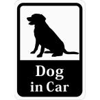 Dog in Car [ Rav Rado ru] автомобильный стикер ( магнит ) s63