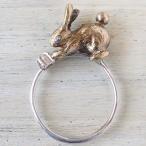 sasakihitomi(ササキヒトミ) 真鍮のうさぎのリング / レディース 手作りアクセサリー ハンドメイドアクセサリー リング 指輪 ウサギ モチーフ アニマル