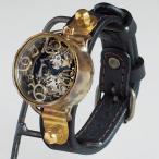 渡辺工房 手作り腕時計“AMENBO Spiral-HW1” 手巻き式 30mm /  渡辺正明 ハンドメイド ウォッチ 本革ベルト メンズ 男性