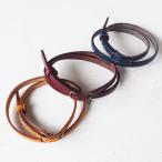 Yahoo! Yahoo!ショッピング(ヤフー ショッピング)手作り腕時計 ハンドメイド vie（ヴィー） 栃木レザー Wブレスレット 5mm 付け替え2重巻きベルト/ベルト ブレスレット 本革 牛革 真鍮