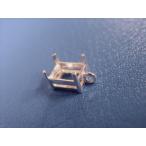  оригинальный серебряный прямые "лапки" длина прямоугольник 8mm×10mm