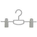 シンコハンガー(Shinkohanger) モノクローゼット スカートハンガービッグクリップ 回転フック 連結フック スカーフ掛け グレー