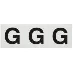 TRUSCO(トラスコ) アルファベットステッカー 50×50 「G」 透明 3枚入 TSN-50-G-TM