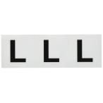 TRUSCO(トラスコ) アルファベットステッカー 50×50 「L」 透明 3枚入 TSN-50-L-TM