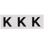 TRUSCO(トラスコ) アルファベットステッカー 30×30 「K」 白 3枚入 TSN-30-K