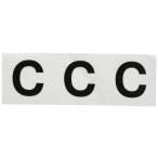 TRUSCO(トラスコ) アルファベットステッカー 50×50 「C」 透明 3枚入 TSN-50-C-TM