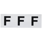 TRUSCO(トラスコ) アルファベットステッカー 50×50 「F」 白 3枚入 TSN-50-F