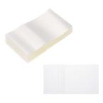 PATIKIL 105x56mm PVC дыра сжатие частота 100 листов 0.05mm/2 Mill толстый . сжатие наклейка LAP 2.25"-2