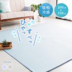 ショッピングひんやり ラグ ひんやり 接触冷感 ラグマット 200×250cm すべすべ クール 夏 快適 ひんやり 涼感 Q-max0.45 洗える 清潔 カーペット 冷感ラグ