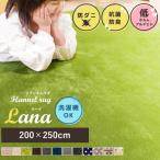 ラグ カーペット 洗える 3畳 おしゃれ オールシーズン 200×250 防ダニ ラグマット 滑り止め付 フランネル ホットカーペット 床暖房対応 北欧