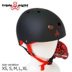 TRIPLE EIGHT SWEATSAVER LINER HL BLACK RUBBER (BLACK/RED) ヘルメットプロテクター トリプルエイト スケートボード キッズ ジュニア BMX スノーボード スキー