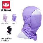 23-24 686 DELUXE HINGED BALACLAVA シックスエイトシックス ロクハチロク フード DUSTY MAUVE VIOLET BLACK フェイスマスク スノーボード スノボー 防寒
