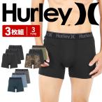 ショッピングボクサーパンツ ハーレー Hurley ボクサーパンツ 3枚セット メンズ アンダーウェア 男性 下着 モダール 前開き ブランド ロゴ プレゼント ギフト