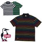 チャムス CHUMS正規品 オーバーサイズドブービーボーダーポロシャツ ポロシャツ トップス ボーダーCH02-1213/カジュアル/綿100％