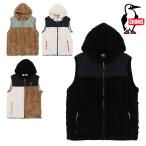 チャムス CHUMS 正規品 ブービーエルモフーデッドベスト(アウター／フリース) フード付き 秋冬 アウター ミドルレイヤー 重ね着 レイヤード ch04-1423/デイリ