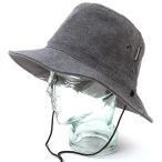 【公式】BIGWATCH 大きいサイズ 帽子 XL メンズ ハット HAT サファリテンガロン グレー ボタン付き ワイドハット   ビッグワッチ正規品 バケットハット UVケア